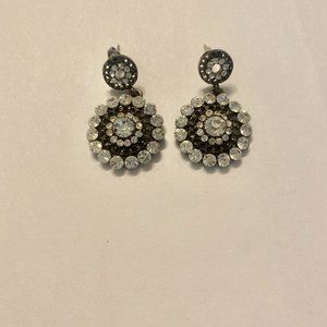 NEW Nordstrom diamond halo drop earrings